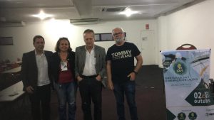 Palestrantes do curso e a presidente Eng. Virgínia Fernandes Nusnes Freire e o vice presidente Eng. Augusto Ferreira do IBAPE MA